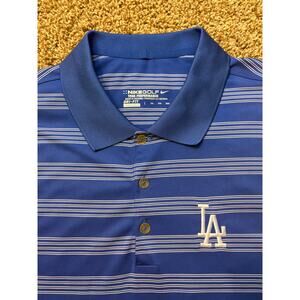 Nike Golf Tour Performance Los Angeles Dodgers Stitchedd Polo Mens Size XXL